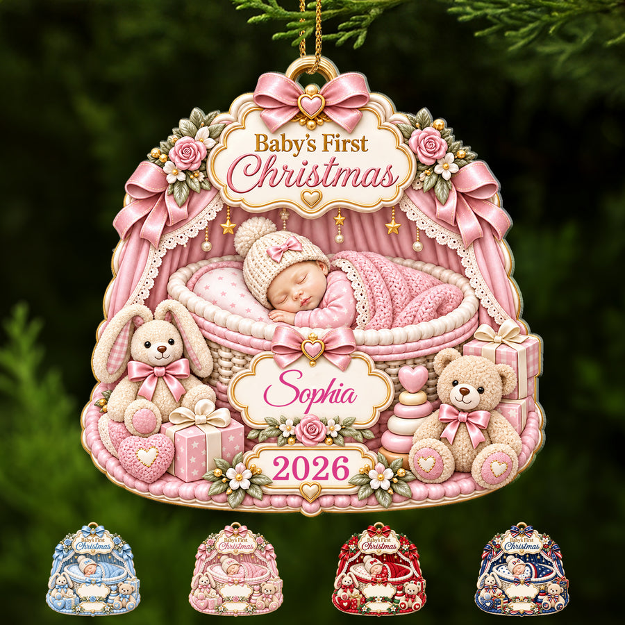 Baby’s First Christmas - Custom Acrylic Ornament - CAO_XMAS13 1