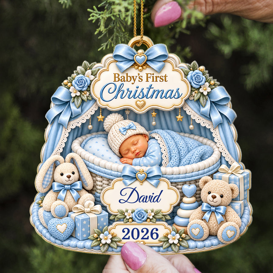 Baby’s First Christmas - Custom Acrylic Ornament - CAO_XMAS13 2