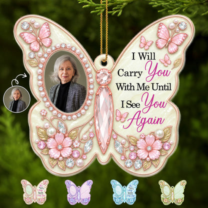 Until We Meet Again Memorial - Personalized Ornament - Custom Acrylic Ornament - CAO_MEM3 1