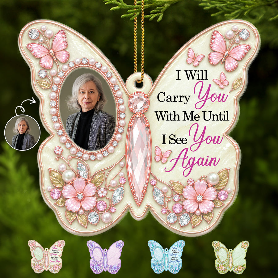Until We Meet Again Memorial - Personalized Ornament - Custom Acrylic Ornament - CAO_MEM3 1
