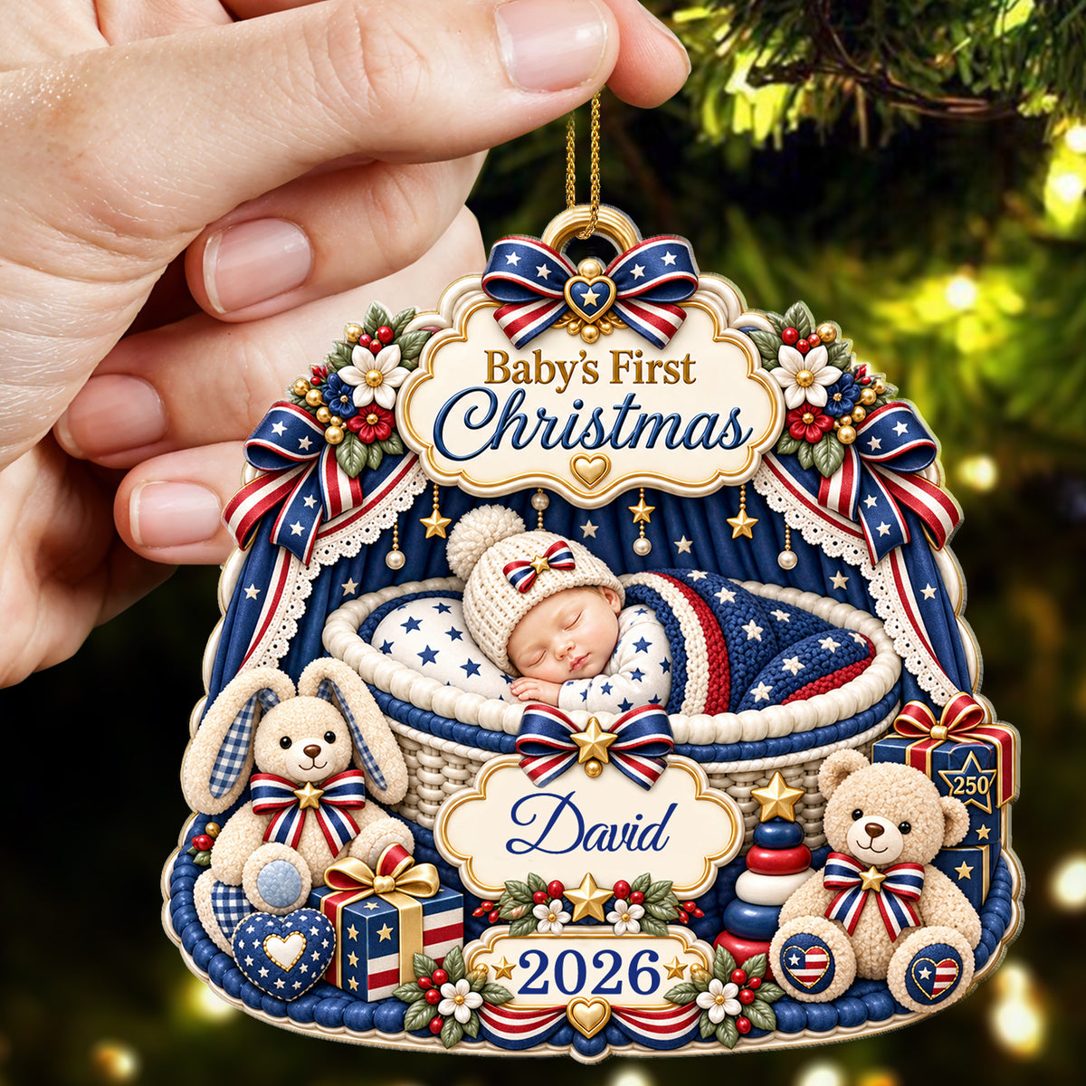 Baby’s First Christmas - Custom Acrylic Ornament - CAO_XMAS13 3