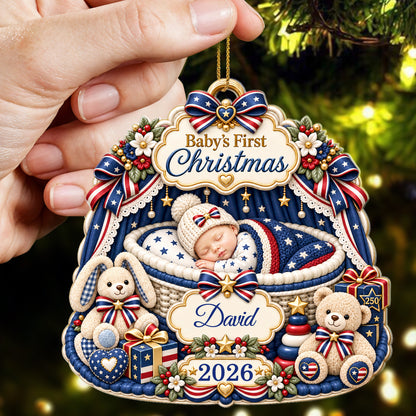 Baby’s First Christmas - Custom Acrylic Ornament - CAO_XMAS13 3