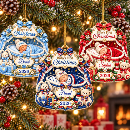 Baby’s First Christmas - Custom Acrylic Ornament - CAO_XMAS13 5