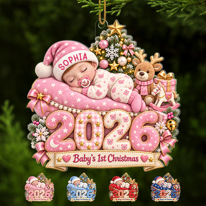 Little Star’s First Christmas - Custom Acrylic Ornament - CAO_XMAS14 1