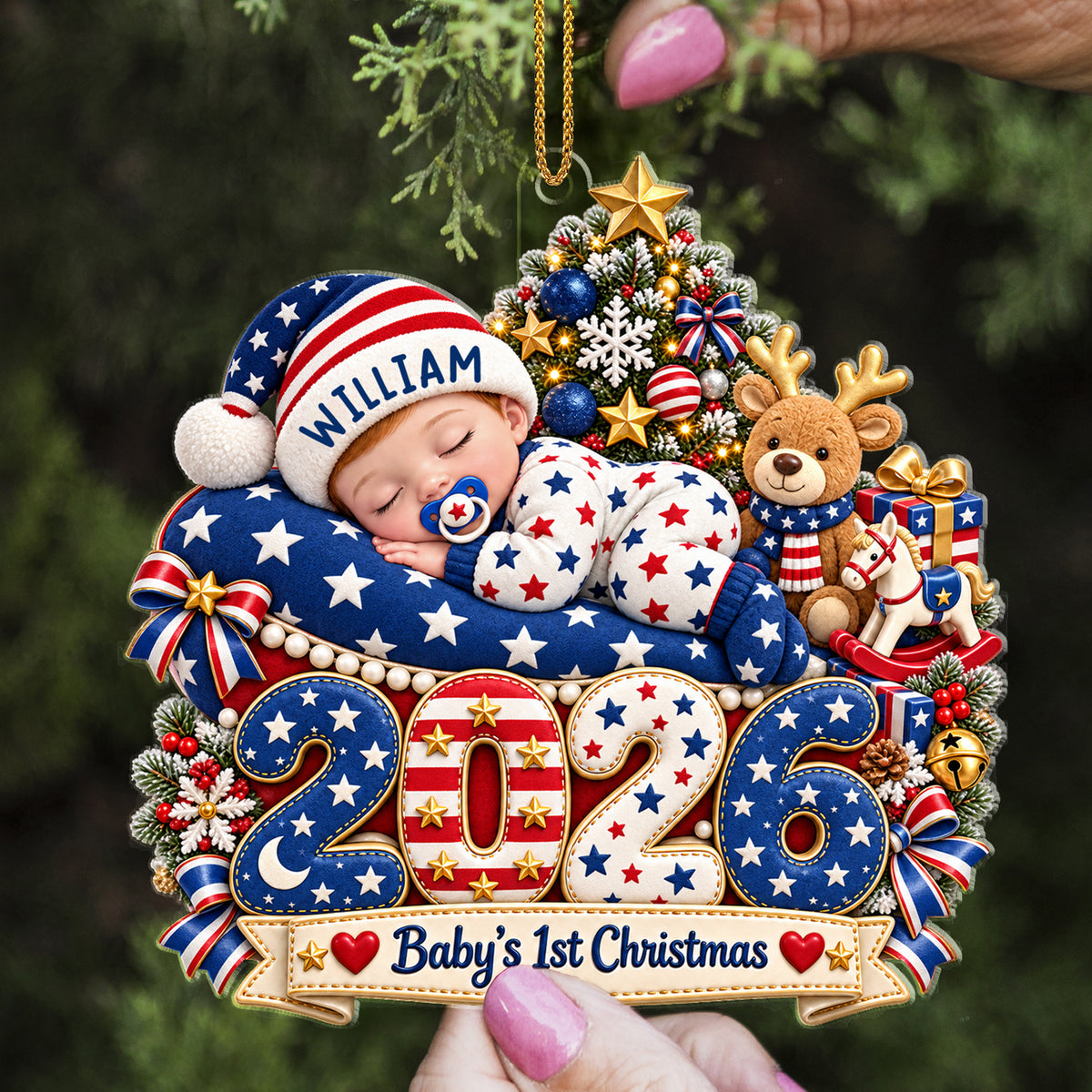 Little Star’s First Christmas - Custom Acrylic Ornament - CAO_XMAS14 2