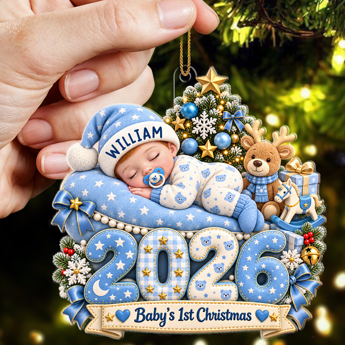 Little Star’s First Christmas - Custom Acrylic Ornament - CAO_XMAS14 3
