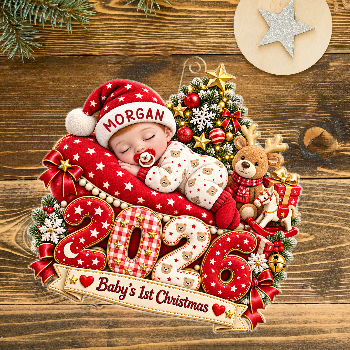 Little Star’s First Christmas - Custom Acrylic Ornament - CAO_XMAS14 4