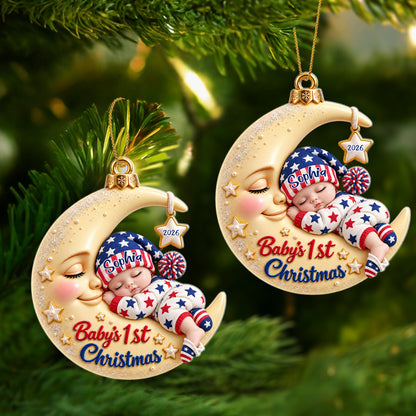 My Little Christmas Moon - Custom Acrylic Ornament - CAO_XMAS16 5