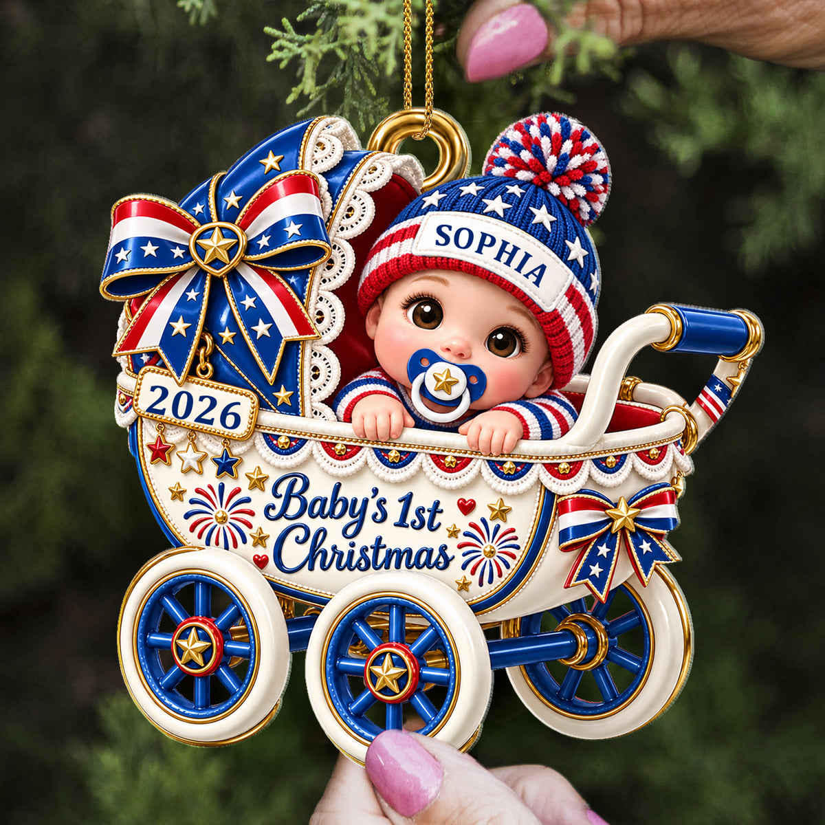 Baby’s First Christmas - Custom Acrylic Ornament - CAO_XMAS6 3