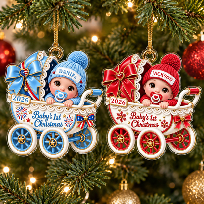 Baby’s First Christmas - Custom Acrylic Ornament - CAO_XMAS6 5
