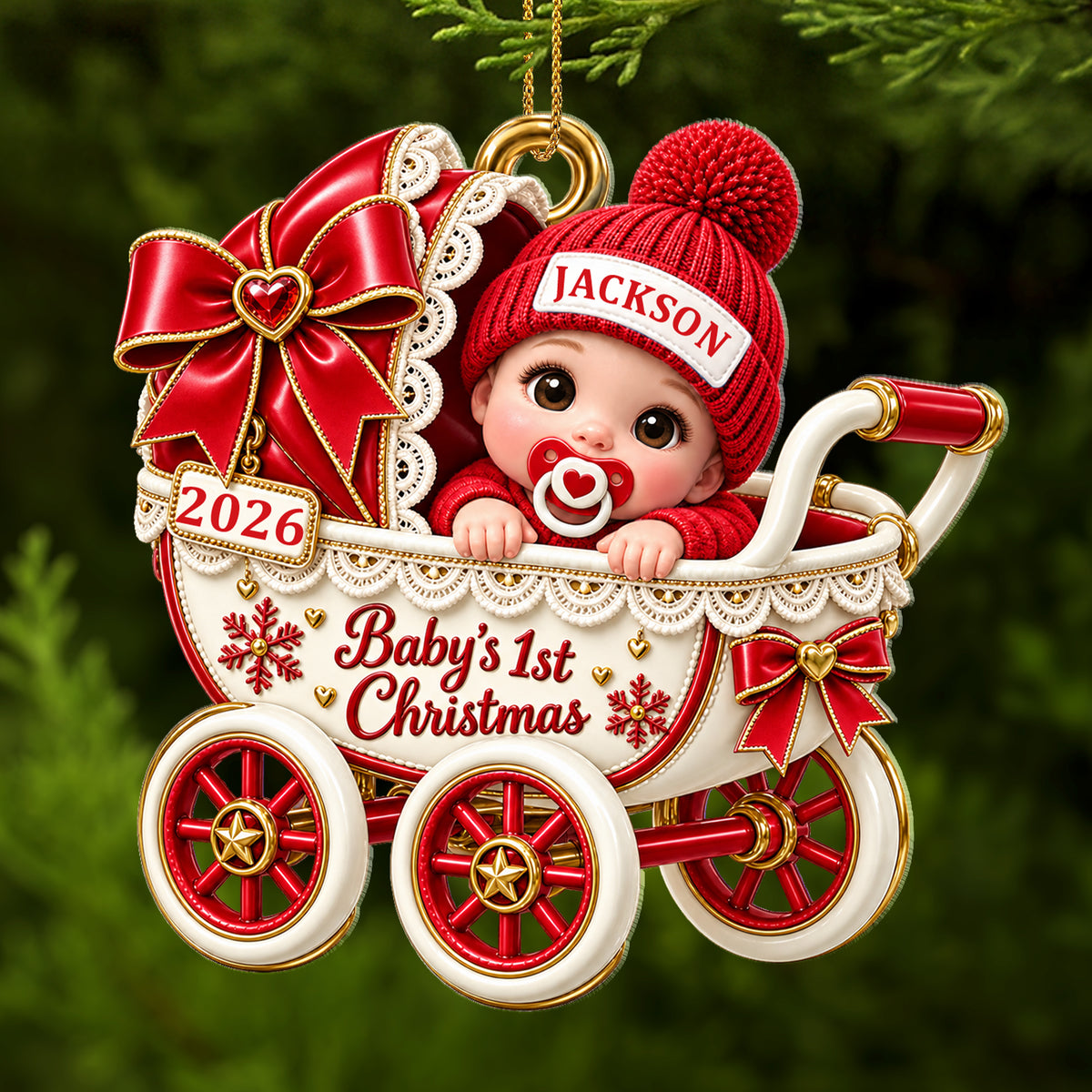 Baby’s First Christmas - Custom Acrylic Ornament - CAO_XMAS6 6