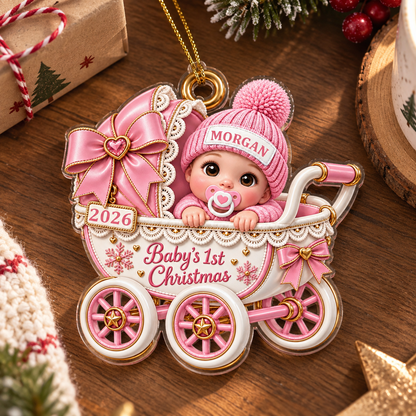 Baby’s First Christmas - Custom Acrylic Ornament - CAO_XMAS6 7