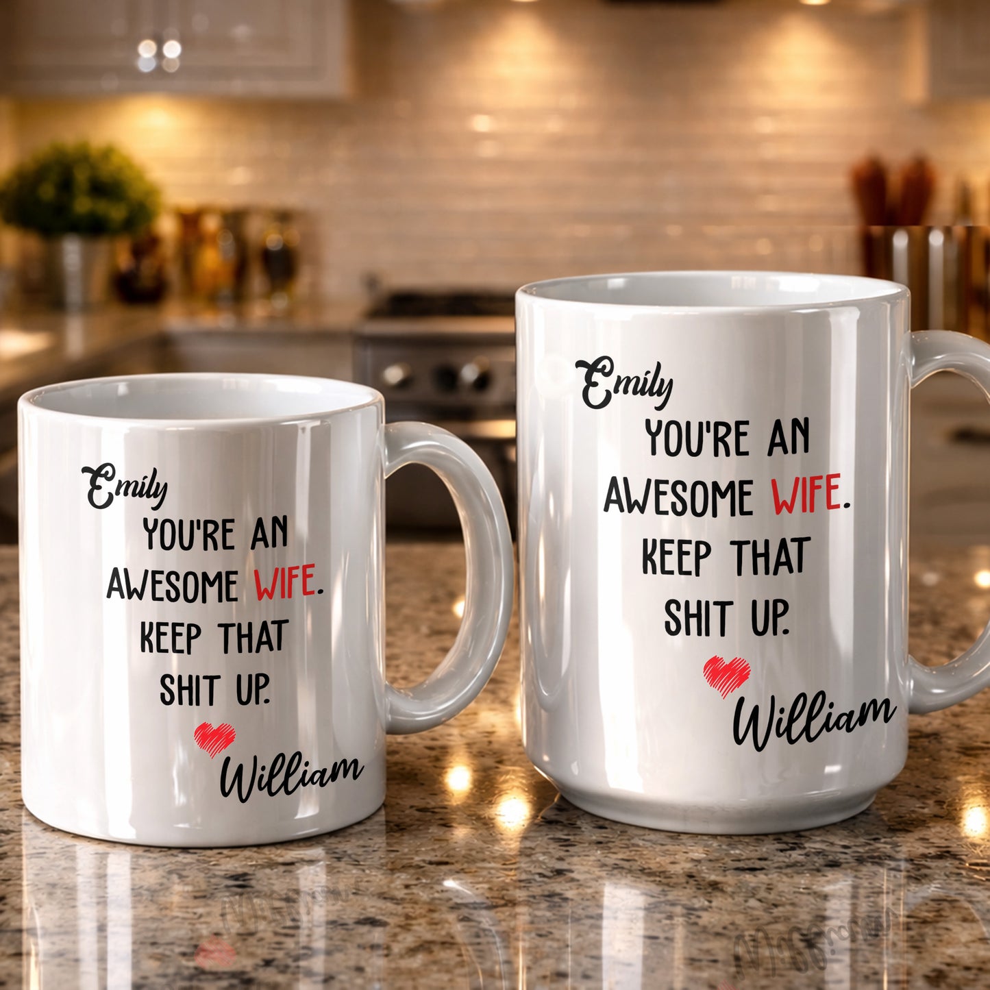 You’re An Awesome Wife - Personalized White Mug - INK_0051