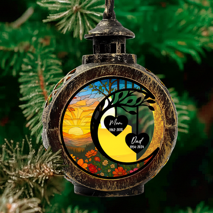 Hearts Together in Heaven - Custom Personalized Lantern - INK_13