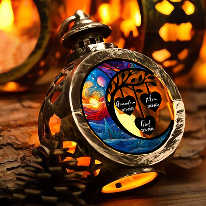 Hearts Together in Heaven - Custom Personalized Lantern - INK_13