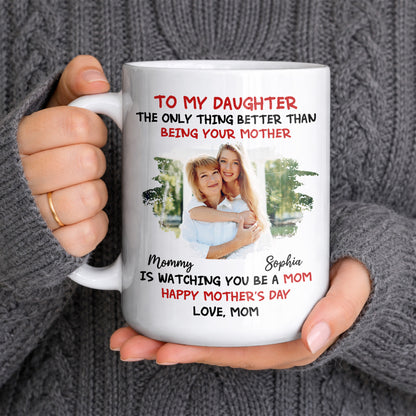 Is Watching You Be A Mom - Personalized White Mug-mug_mom1